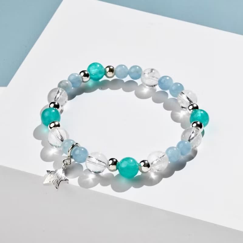 冰雪奇緣系列-冰晶兒童手鍊/手工串珠| 親子款