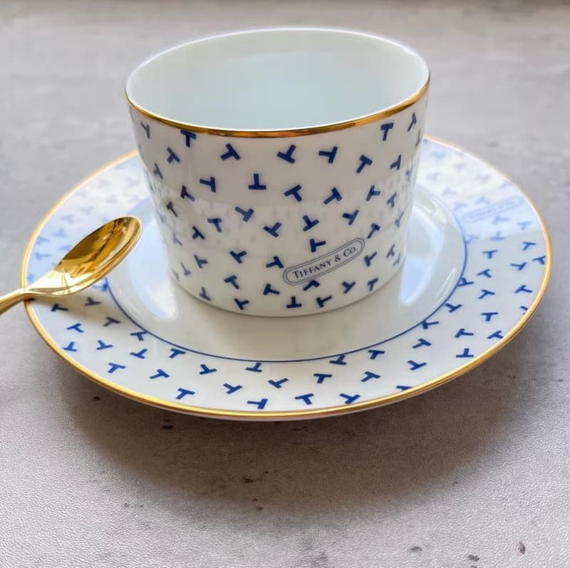 未使用保存品 Tiffany&Co. 湯碗配碟子套裝 餐具 中古美品 禮物