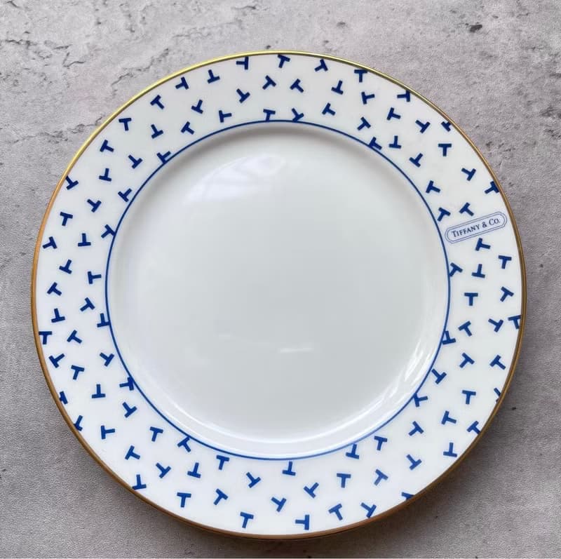 未使用保存品 Tiffany&Co. 湯碗配碟子套裝 餐具 中古美品 禮物