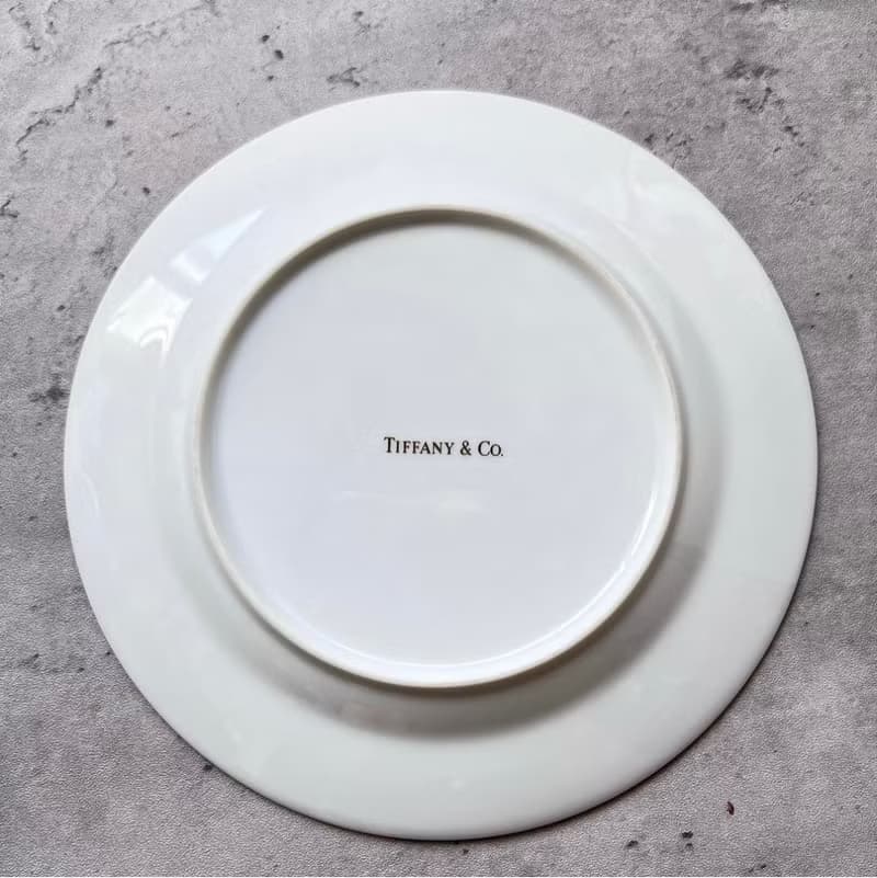 未使用保存品 Tiffany&Co. 湯碗配碟子套裝 餐具 中古美品 禮物