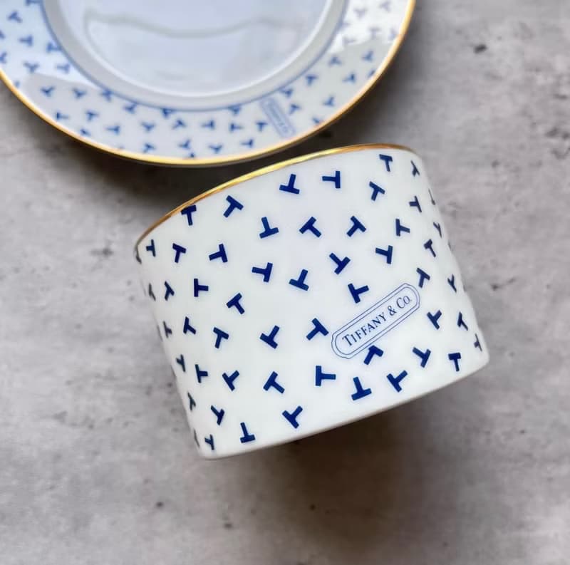 未使用保存品 Tiffany&Co. 湯碗配碟子套裝 餐具 中古美品 禮物