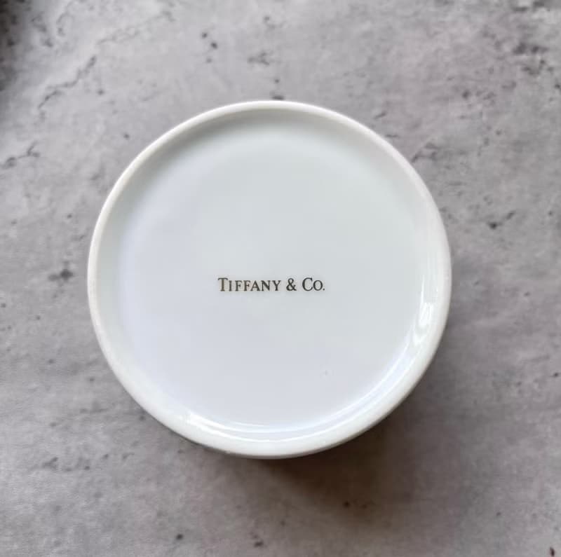 未使用保存品 Tiffany&Co. 湯碗配碟子套裝 餐具 中古美品 禮物