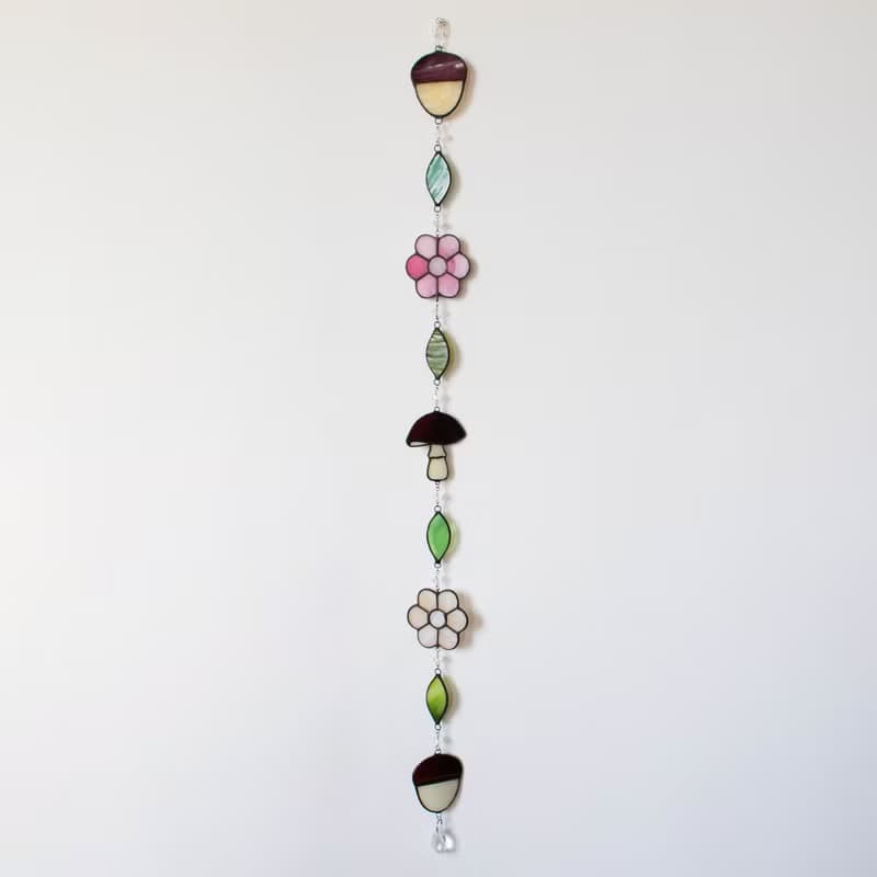 Stained glass garland, Home decor, Housewarming gift, Wall decor