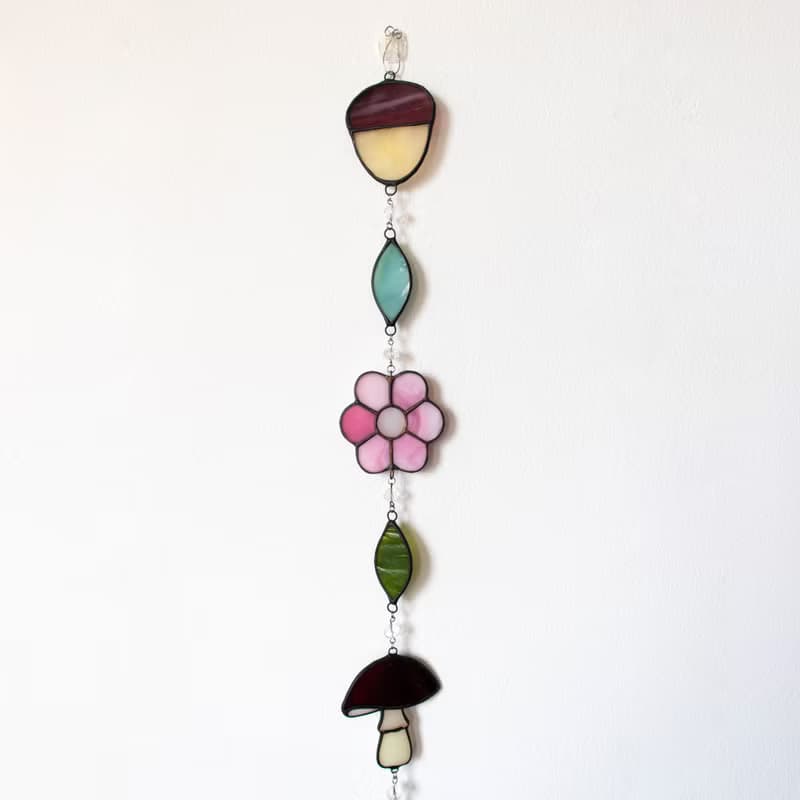 Stained glass garland, Home decor, Housewarming gift, Wall decor