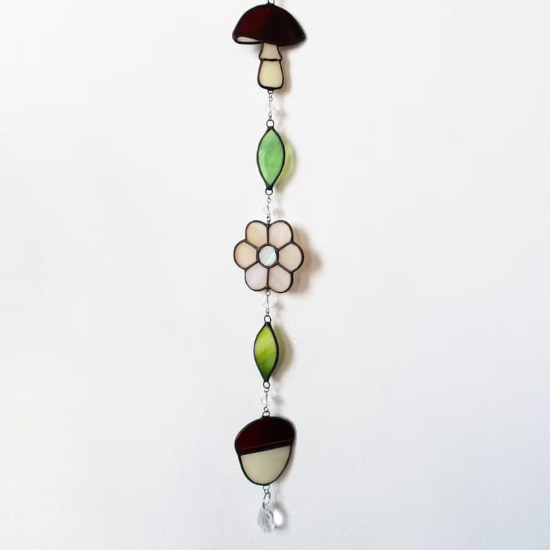 Stained glass garland, Home decor, Housewarming gift, Wall decor