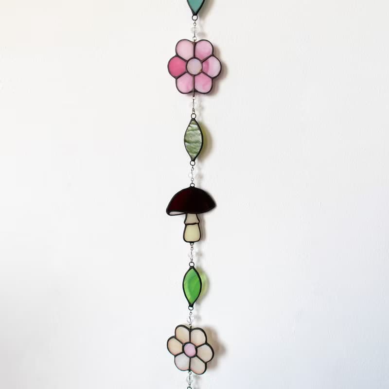 Stained glass garland, Home decor, Housewarming gift, Wall decor