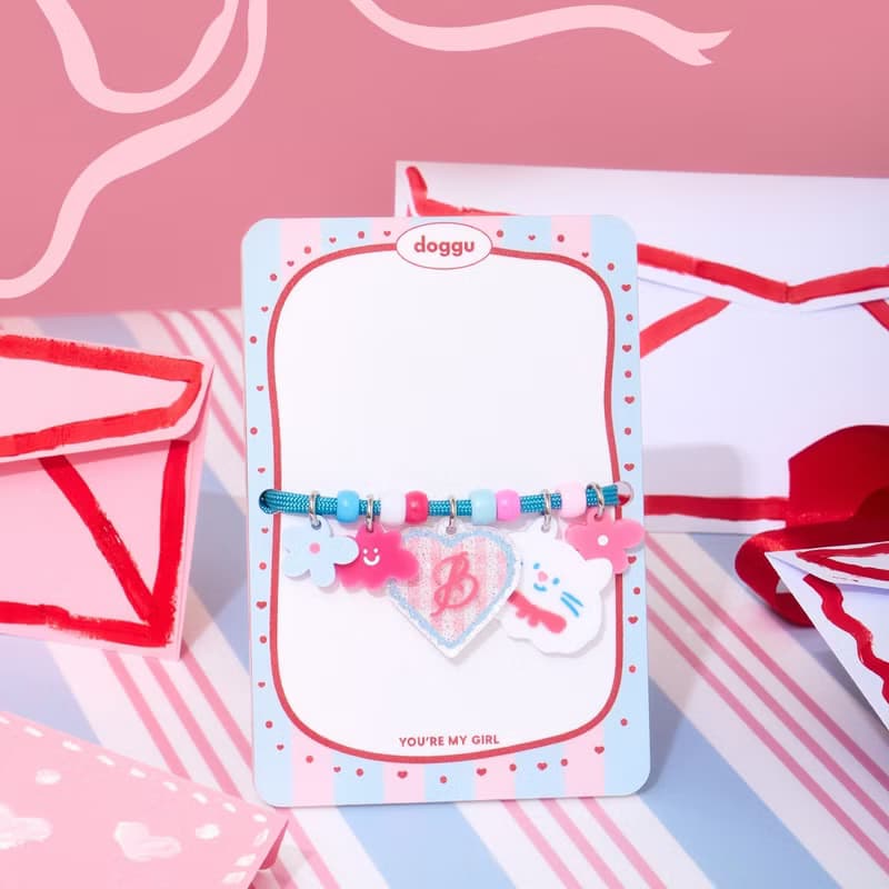 My girl necklace PINK HEART SET - STAFF PICK