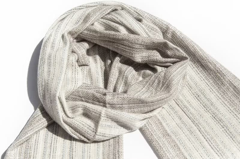 喀什米爾Cashmere 針織圍巾 純羊毛圍巾 手織圍巾 編織圍巾-岩石