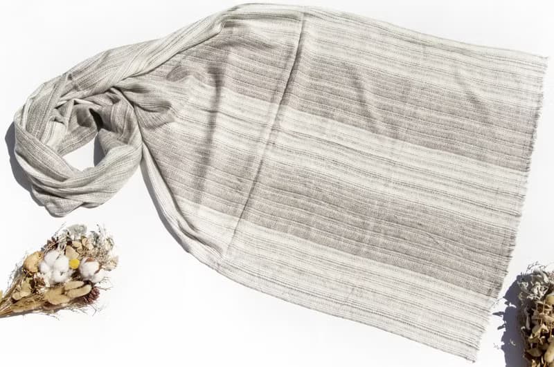 喀什米爾Cashmere 針織圍巾 純羊毛圍巾 手織圍巾 編織圍巾-岩石