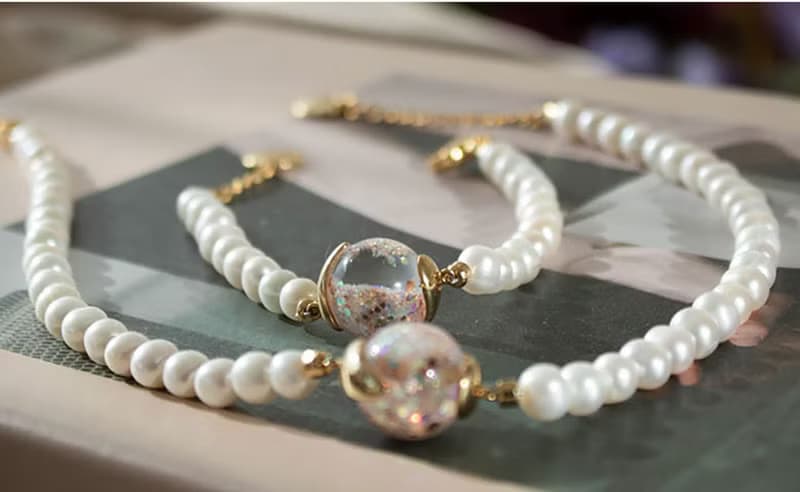 Glam Snowball Pearl Bracelet