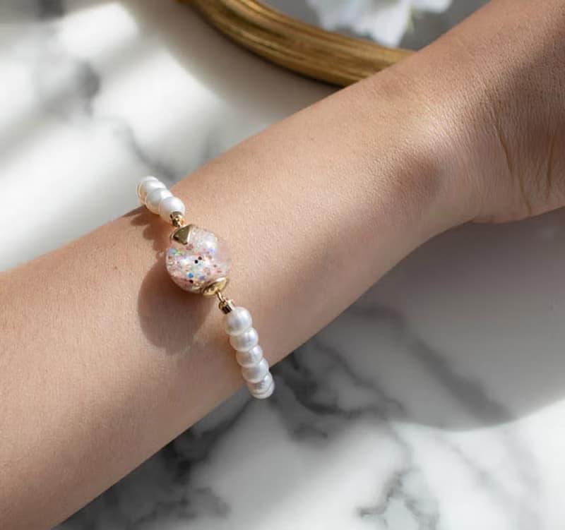 Glam Snowball Pearl Bracelet