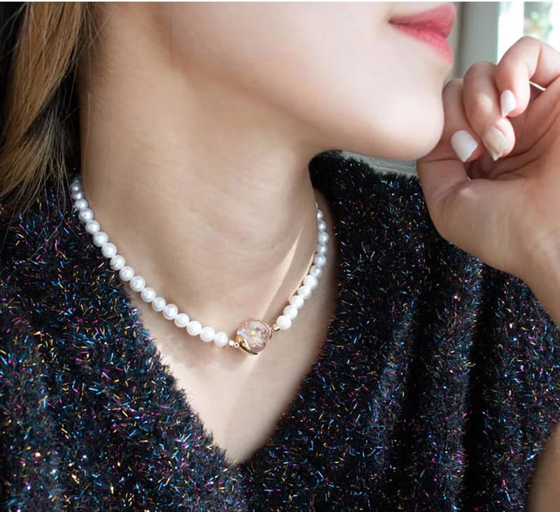 Glam Snowball Pearl Bracelet