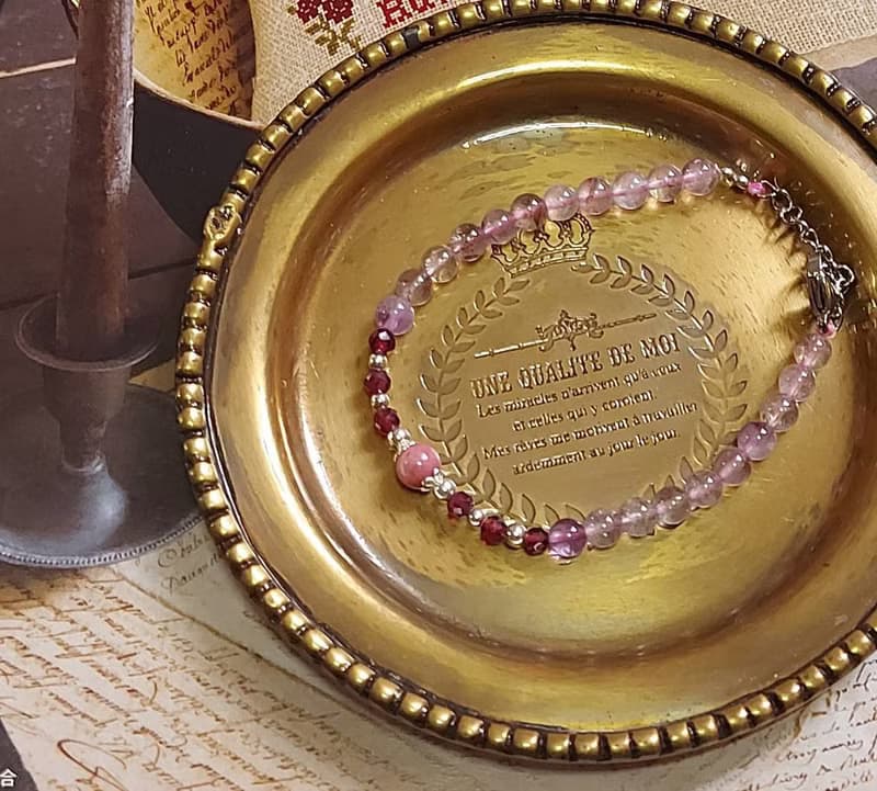 高頻超七紫牙烏手鍊 //改善磁場高頻水晶 | 天然超七骨幹水晶 |