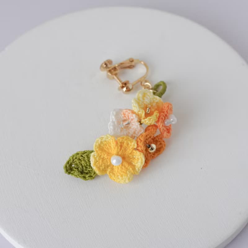 花束 イヤリング