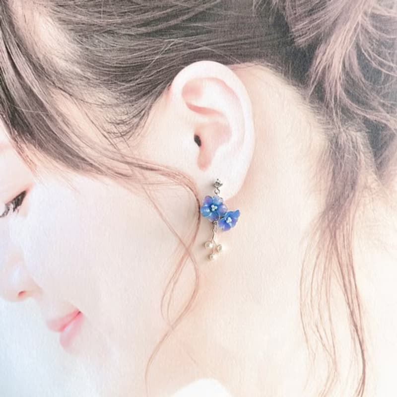 〜真夏の華〜 色が変わるシリーズ イヤリング ピアス