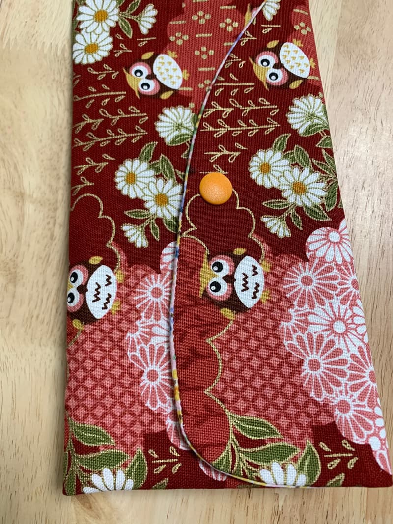 文青風優質萬用存摺袋 典雅古風 貓頭鷹 櫻桃紅 禮物 收納 濕紙