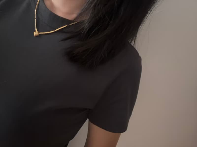 老又好古董珠寶Vintage金色菱形萊茵石項鍊 1987 Avon N817