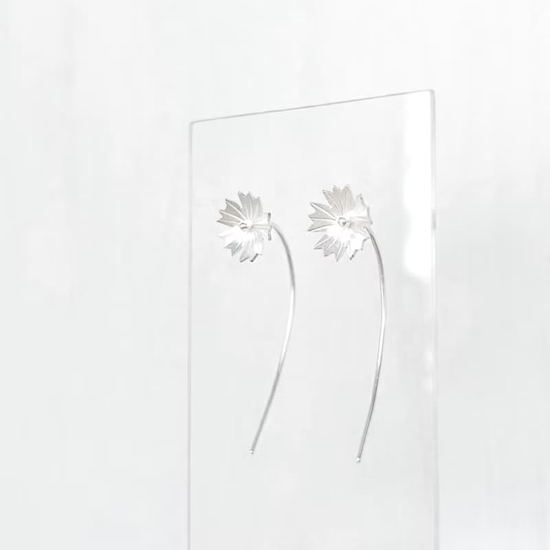 / 花見 / 格桑花925純銀耳環