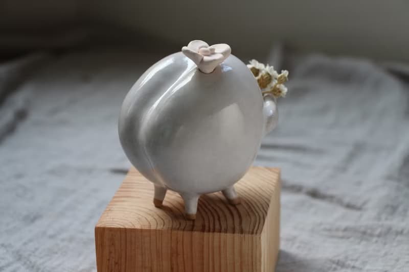 送你一顆心陶哇娃 花器 擴香