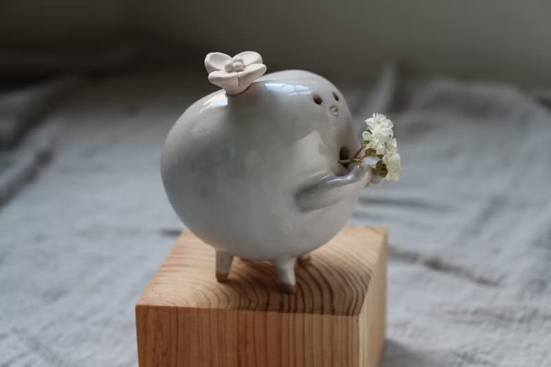 送你一顆心陶哇娃 花器 擴香