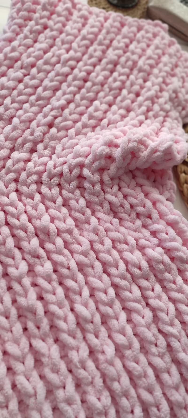 Weighted Plush Aesthetic Blanket Chenille Bedspread Giant Knit Throw