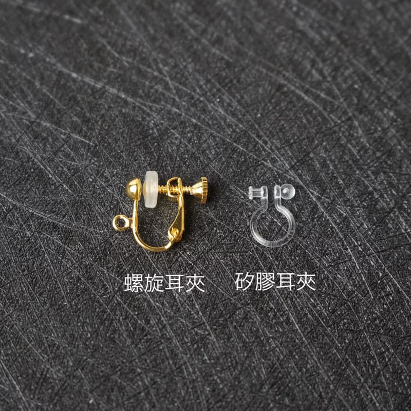 樹脂耳環-捕夢網(白色)-(耳針/耳夾)