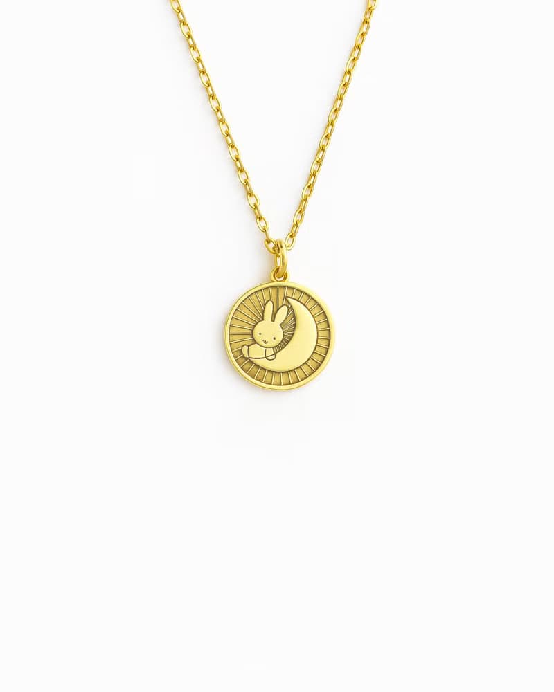 【Pinkoi x miffy】米菲雙面項鏈 月亮與星星的浪漫故事