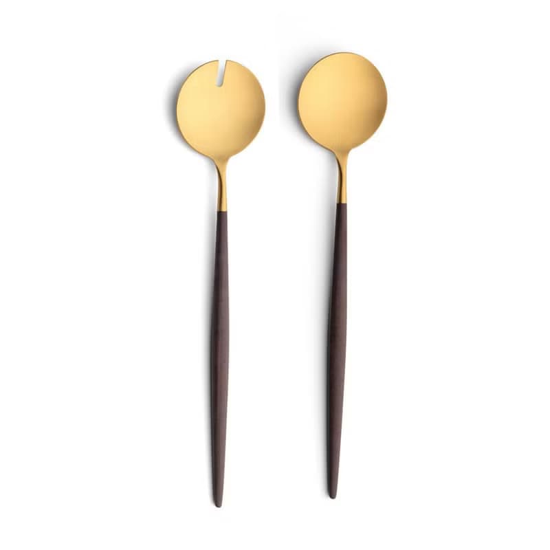 葡萄牙 Cutipol | GOA /  棕金 沙拉叉匙組