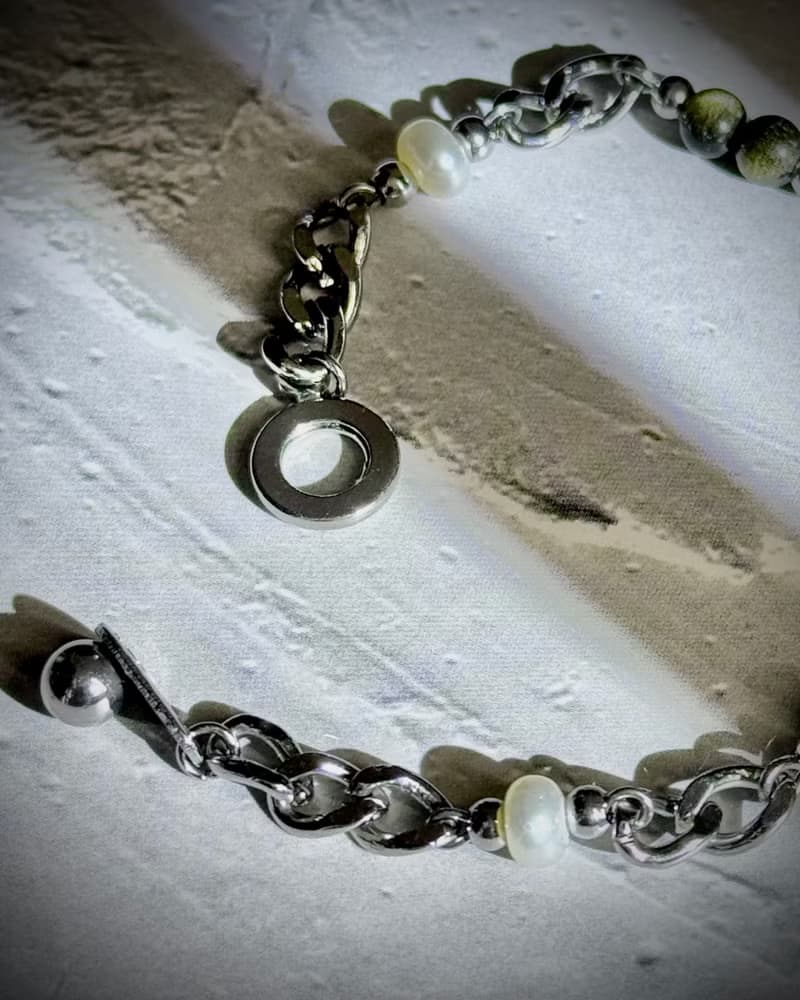 希冀・淡水珍珠中性手鍊 - 醫療鋼配飾/淡水珍珠/金曜石