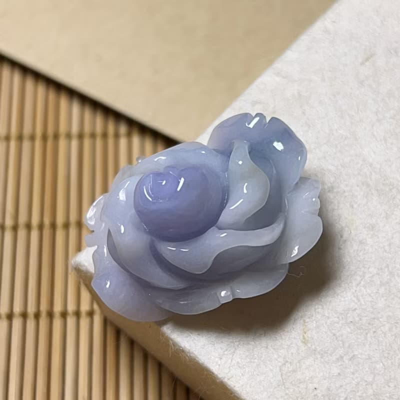 紫羅蘭翡翠玫瑰 | 天然緬甸A貨翡翠 | 送禮