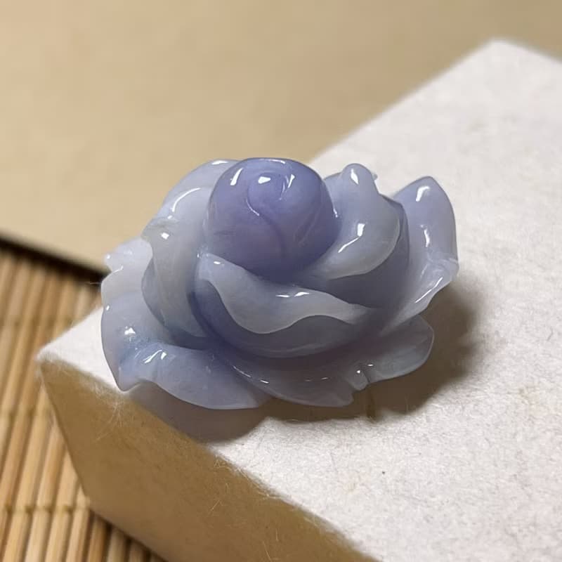 紫羅蘭翡翠玫瑰 | 天然緬甸A貨翡翠 | 送禮