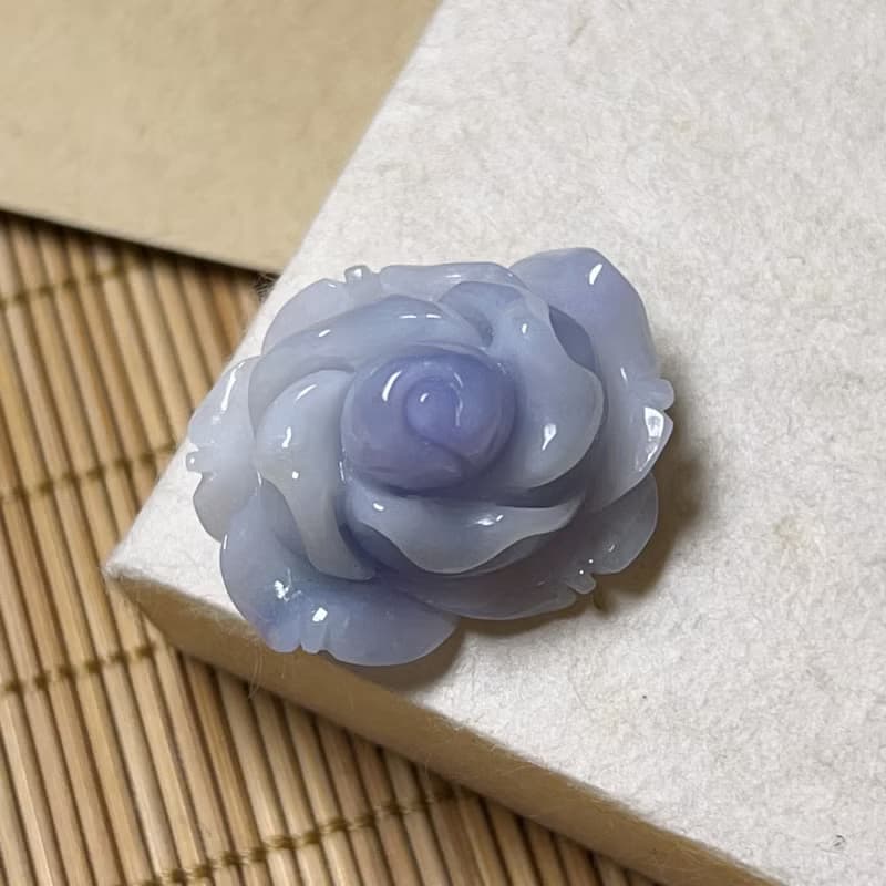 紫羅蘭翡翠玫瑰 | 天然緬甸A貨翡翠 | 送禮