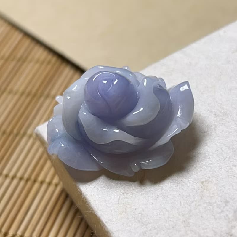 紫羅蘭翡翠玫瑰 | 天然緬甸A貨翡翠 | 送禮