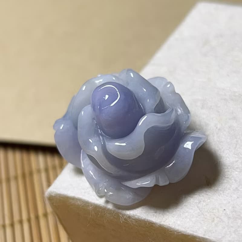 紫羅蘭翡翠玫瑰 | 天然緬甸A貨翡翠 | 送禮