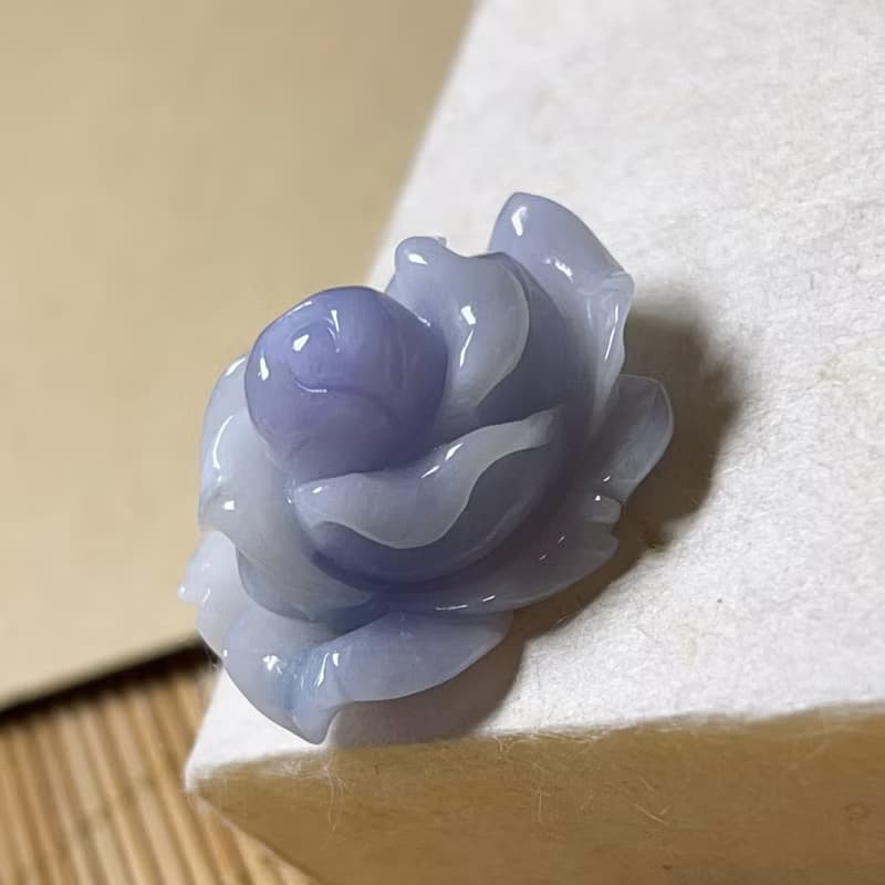 紫羅蘭翡翠玫瑰 | 天然緬甸A貨翡翠 | 送禮