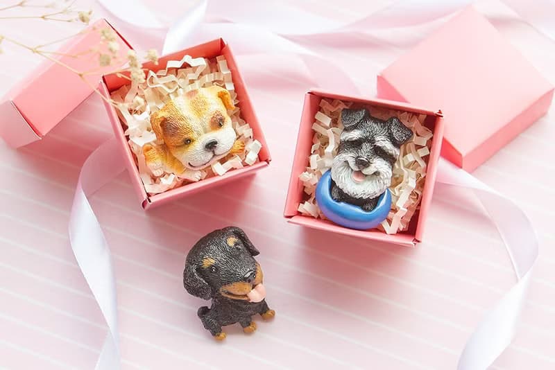 PINK盒裝 大頭款小狗磁鐵 小禮盒 創意文具 驚喜抽獎 婚禮小物