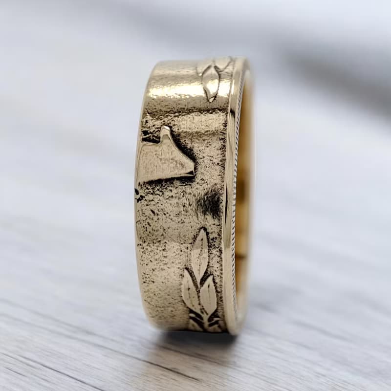 Coin Ring Chile, Chile Man Ring, Male Ring Chile, Coin Ring Chile Peso