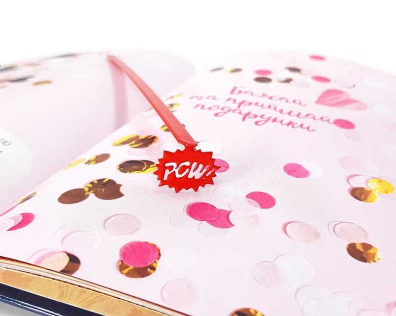 Metal Book Bookmark Speech Bubble Pow / Comic style Present for book lover //