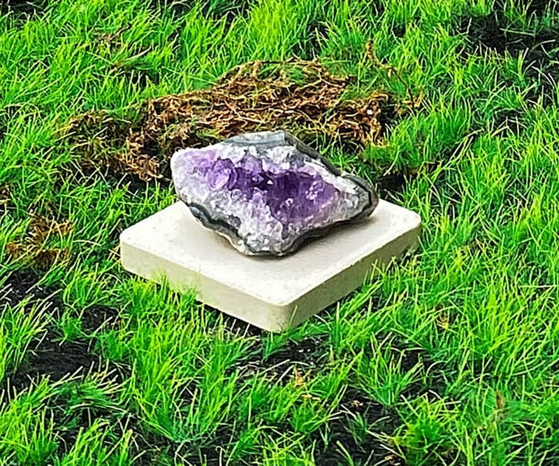 能量擺飾-天然原皮原礦幾何紫晶簇 紫水晶 財運水晶 快速出貨