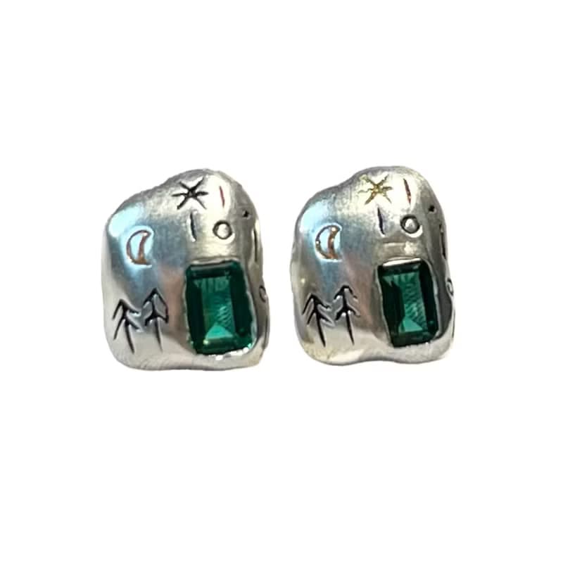 lucky pebble earrings