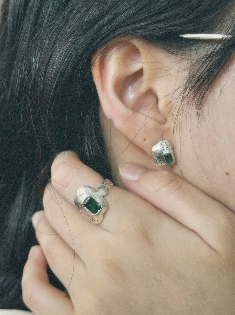 lucky pebble earrings