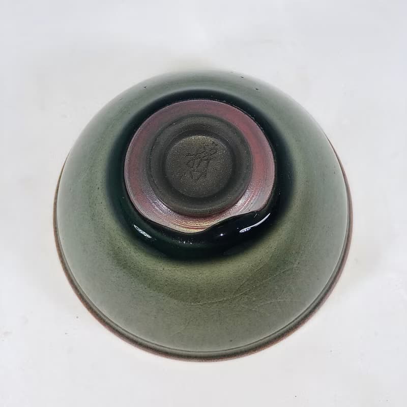 手作柴燒龍泉青瓷茶碗LONG006