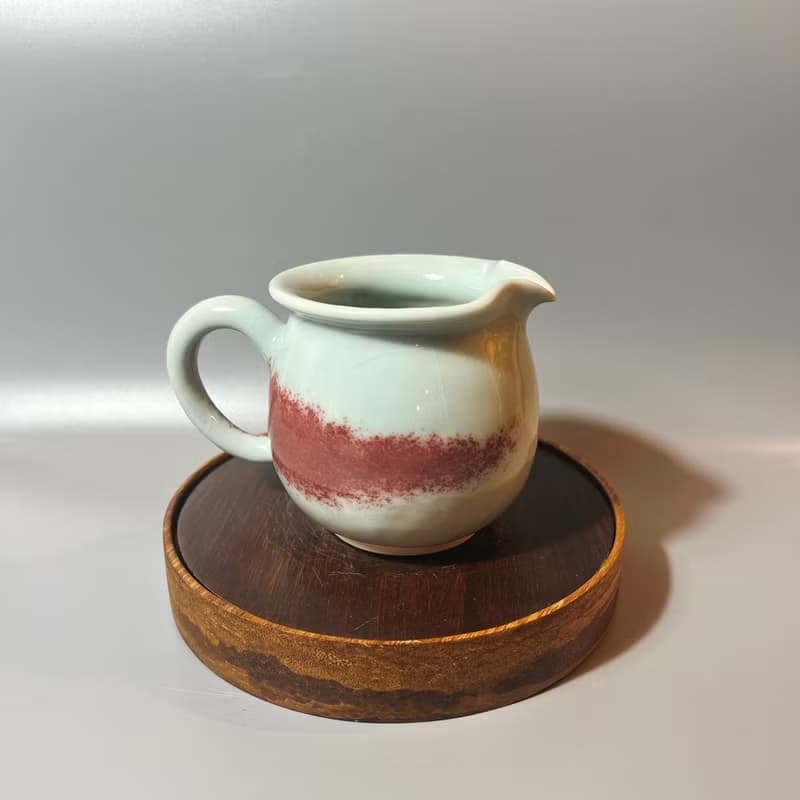 溫潤天青銅紅正把茶海 / 極品青瓷 / 小平凡手作