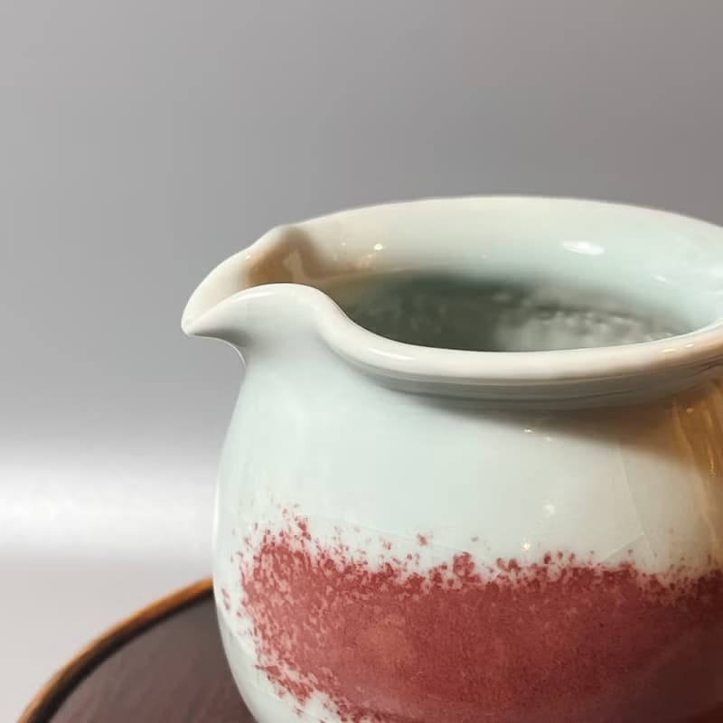 溫潤天青銅紅正把茶海 / 極品青瓷 / 小平凡手作