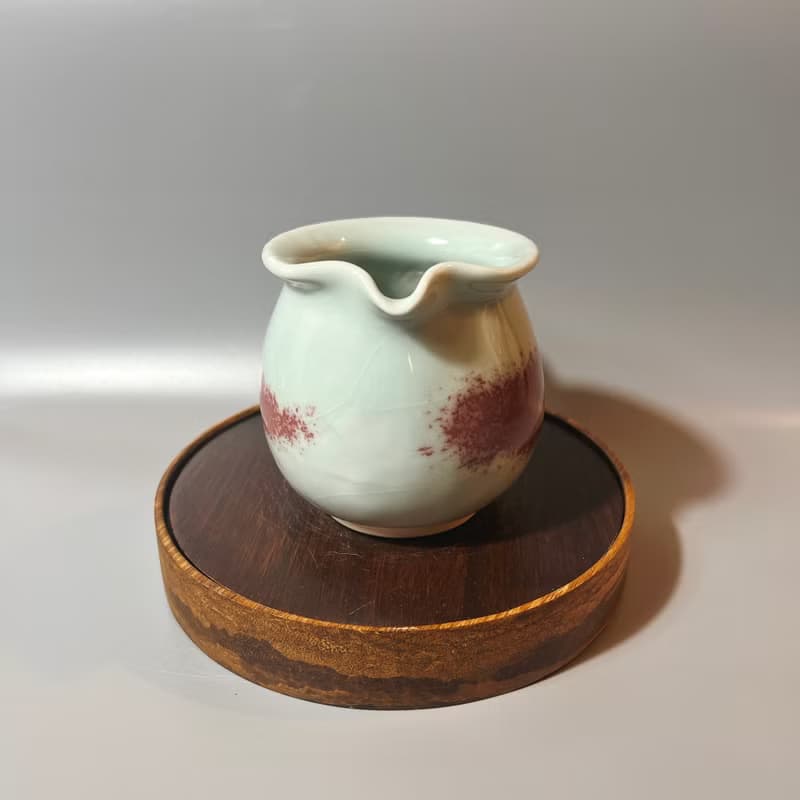 溫潤天青銅紅正把茶海 / 極品青瓷 / 小平凡手作