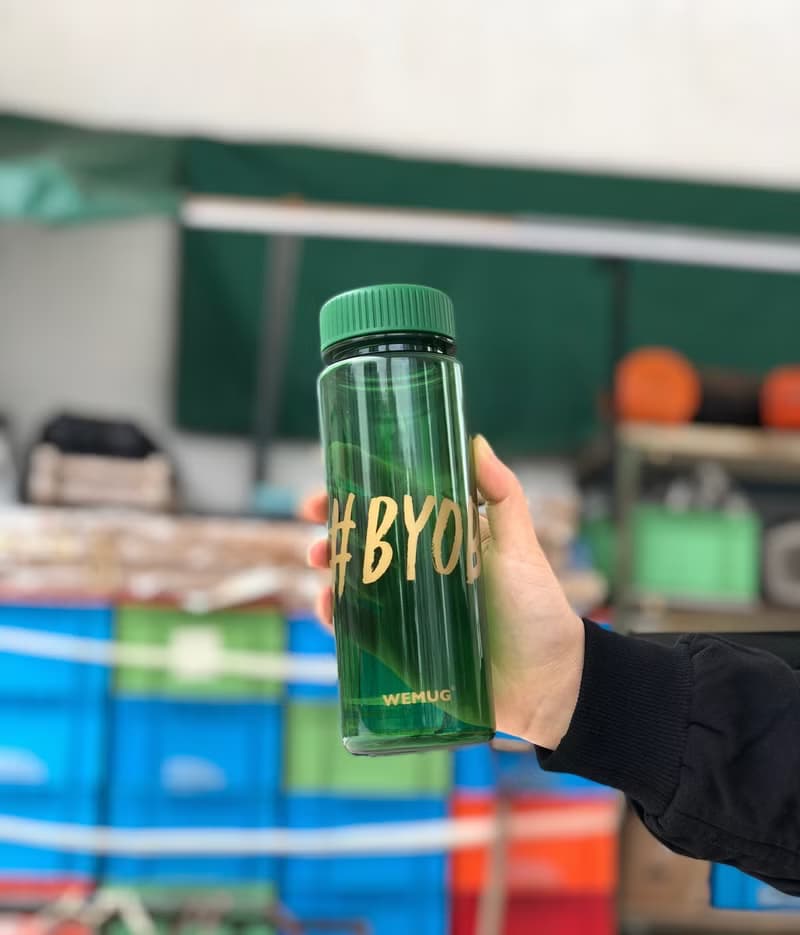 美國Tritan 500ml 運動戶外隨身水瓶 禮物 綠色#BYOB