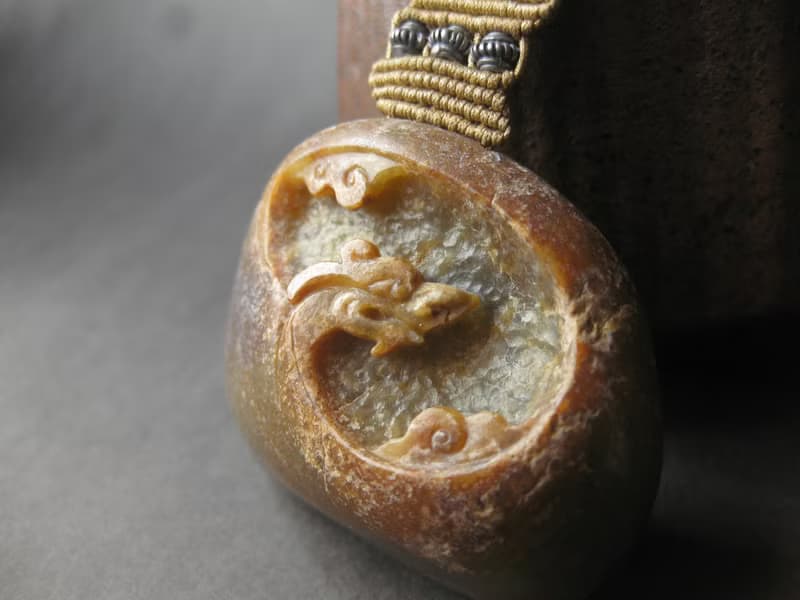 項鍊 古典編織－光耀雲龍 青白玉/氣勢如虹大器設計/