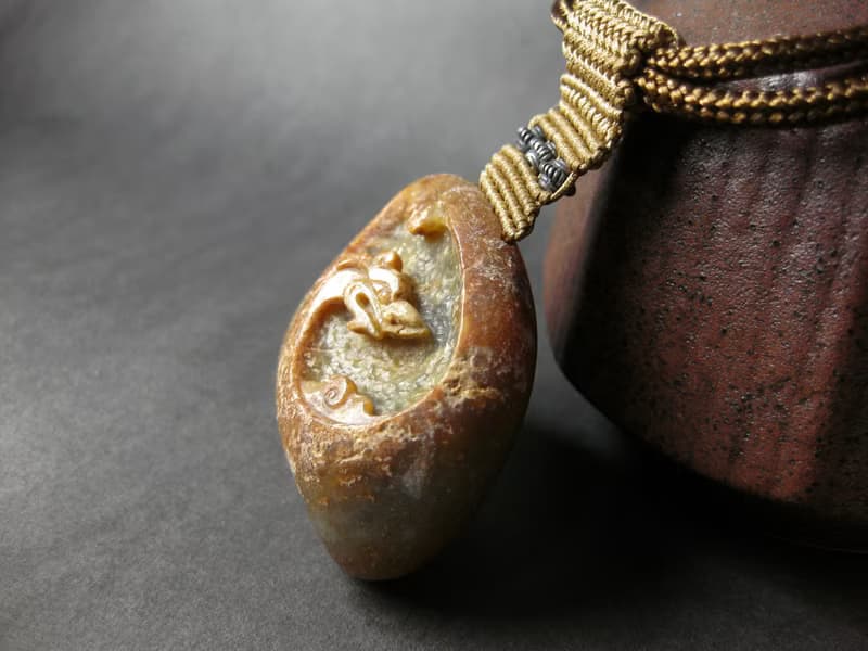 項鍊 古典編織－光耀雲龍 青白玉/氣勢如虹大器設計/