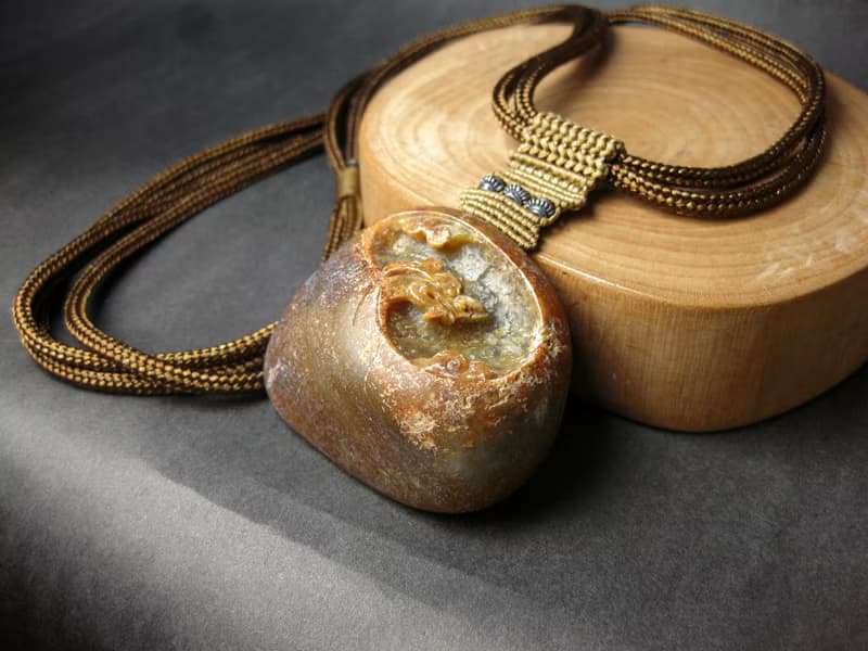 項鍊 古典編織－光耀雲龍 青白玉/氣勢如虹大器設計/