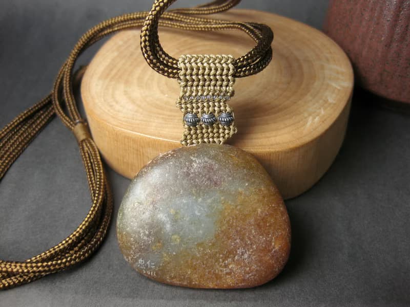 項鍊 古典編織－光耀雲龍 青白玉/氣勢如虹大器設計/